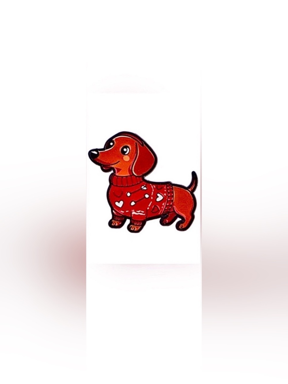 Dachshund Metal & Enamel Pin w/Butterfly Clasp, Backpacks, Bags, Purses & Hats